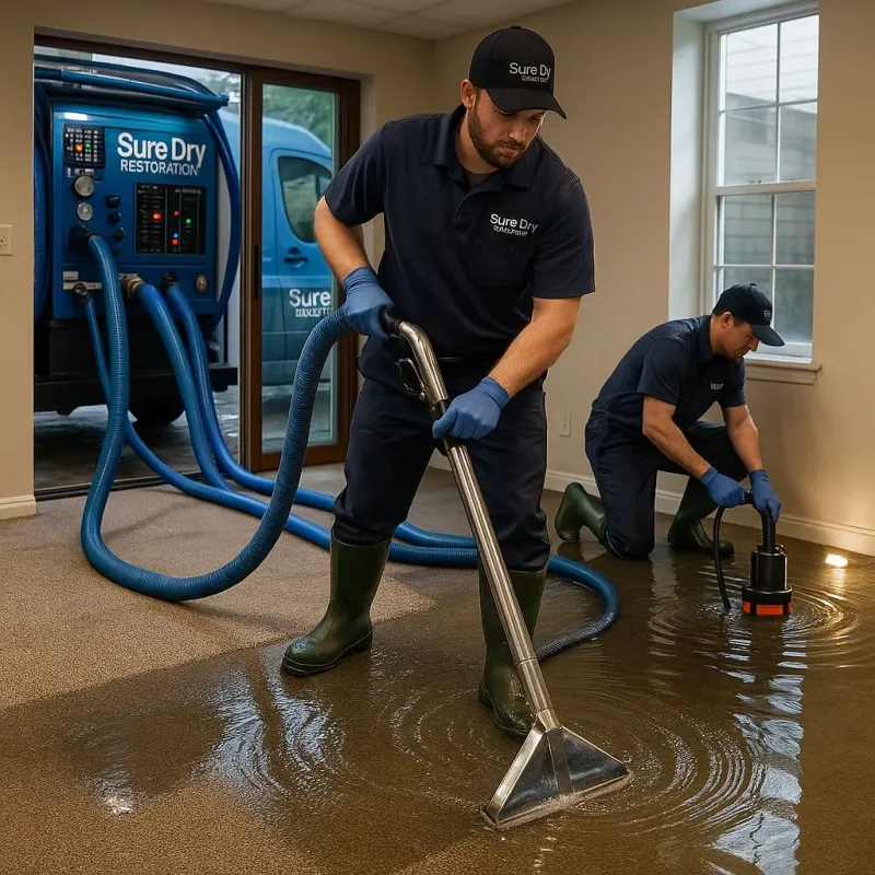Water Extraction and Removal process in Huntingtown Town Center, MD